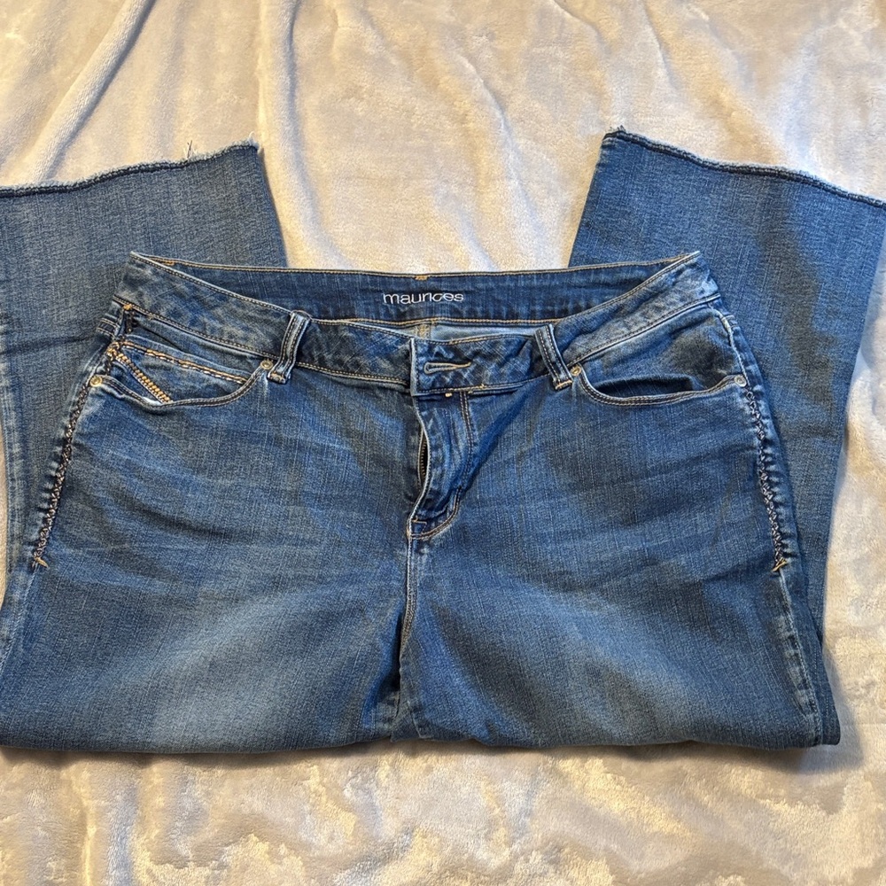 Maurices Classic Straight Leg Blue Jeans